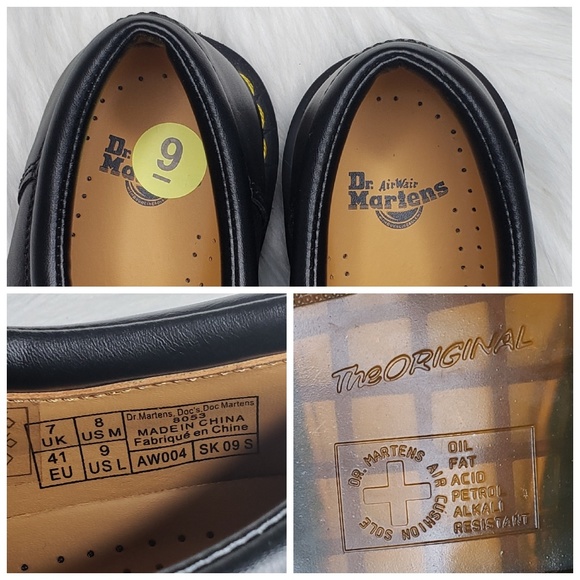 Dr. Martens 8053 Black Leather Oxford, Mens Size 8 - Picture 6 of 8